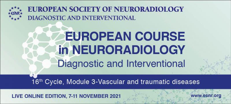 La compañía Stryker otorga 6 becas para la asistencia al European Course in Neuroradiology 16th Cycle Module 3 2021 (on-line).